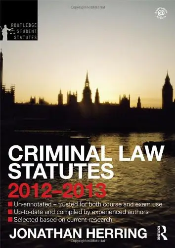 Criminal Law Statutes 2012-2013 , 4 edition