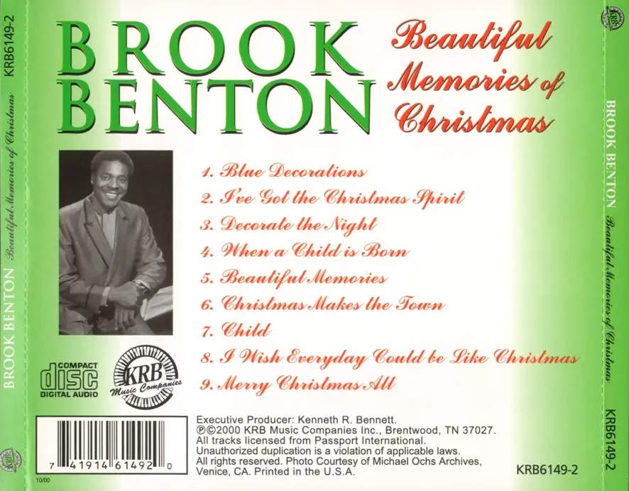 Brook Benton - Beautiful Memories Of Christmas (2000) / AvaxHome