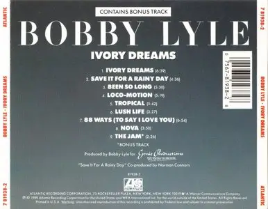 Bobby Lyle - Ivory Dreams (1989) {Atlantic 781938-2}