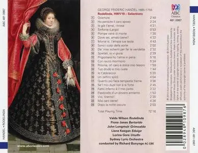 Richard Bonynge, Sydney Lyric Orchestra - George Frideric Handel: Rodelinda Selected Arias (2014)