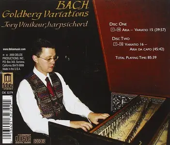 Jory Vinikour - Johann Sebastian Bach: Goldberg Variations, BWV 988 (2001)