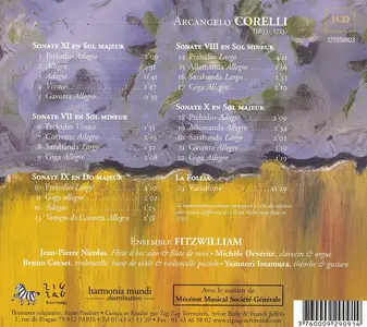 Ensemble Fitzwilliam - Arcangelo Corelli: La Follia : Sonates opus V - 7 à 12 (2005)