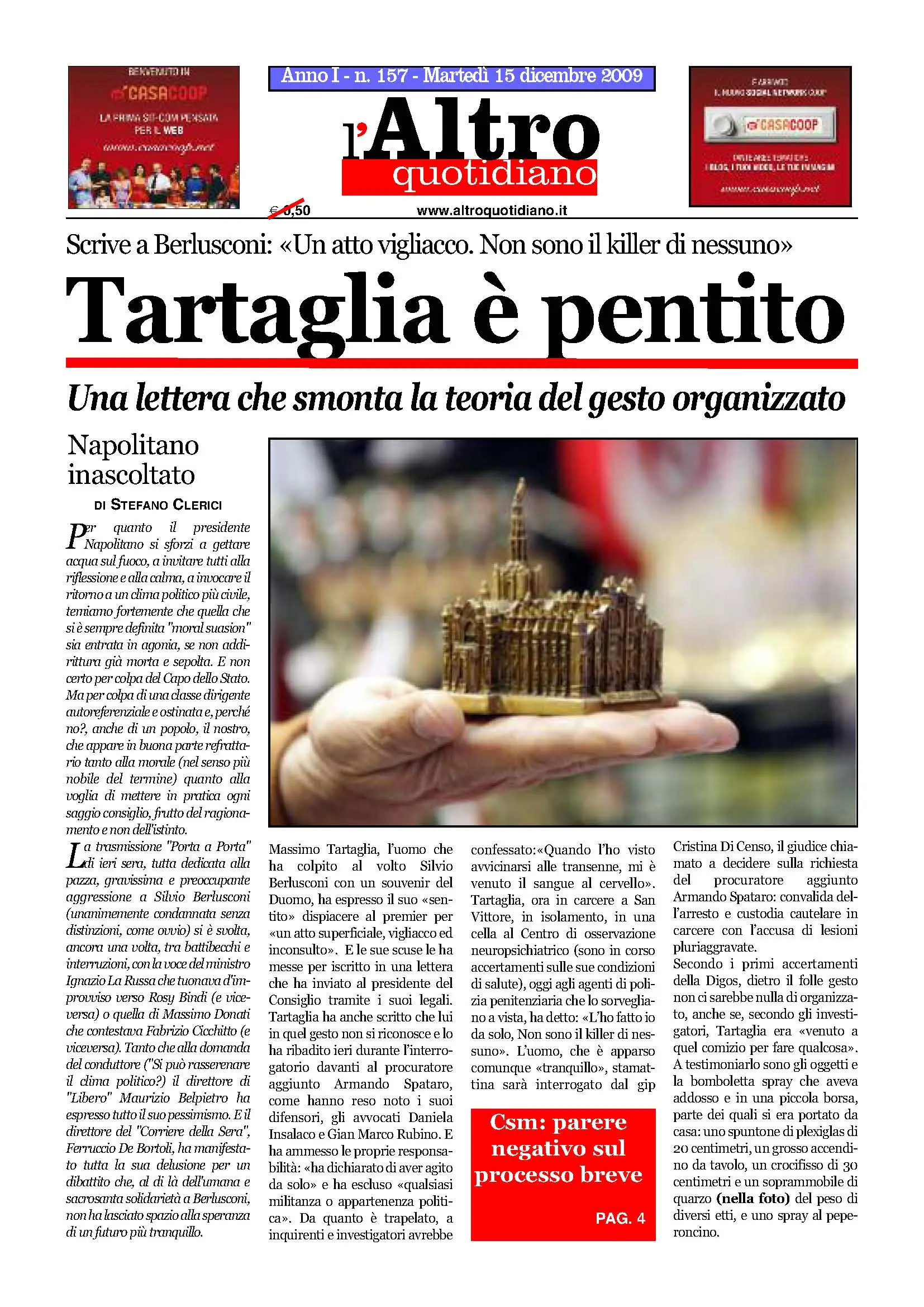 Altro Quotidiano 15.12.2009