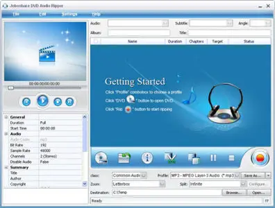 Joboshare DVD Audio Ripper 2.6.9.0831
