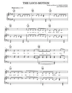 The Loco-Motion - Grand Funk Railroad, Kylie Minogue, Little Eva (Piano-Vocal-Guitar)