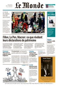 Le Monde du Vendredi 24 Mars 2017