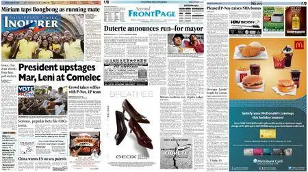 Philippine Daily Inquirer – October 16, 2015