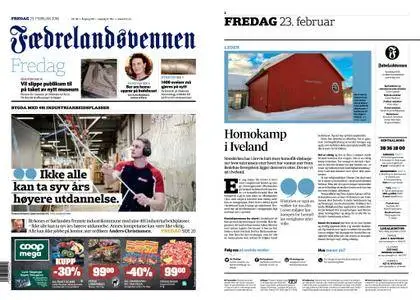 Fædrelandsvennen – 23. februar 2018