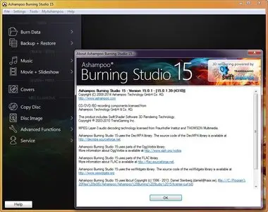 Ashampoo Burning Studio 15.0.1.39  DC 09.12.2014 