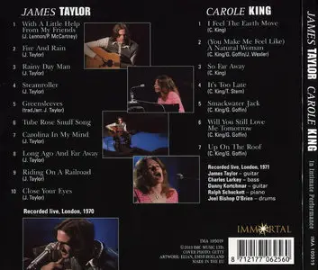 James Taylor, Carole King - In Intimate Performance (2013) [Unofficial Release]