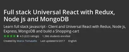Udemy - Full stack Universal React with Redux, Node js and MongoDB