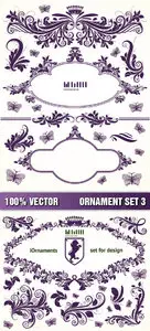 Stock Vector - Ornament Set 3