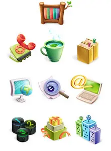 Lovely beautiful vector icons