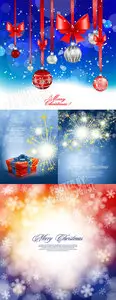 New Year blue cards