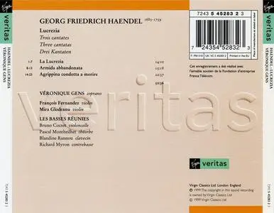 Veronique Gens, Les Basses Reunies - George Frideric Handel: Lucrezia, Armida abbandonata, Agrippina condotta a morire (1999)