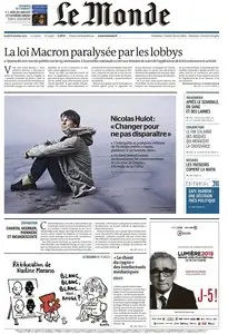 Le Monde et Supplément du Jeudi 8 Octobre 2015