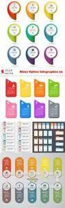 Vectors - Shiny Option Infographics 22