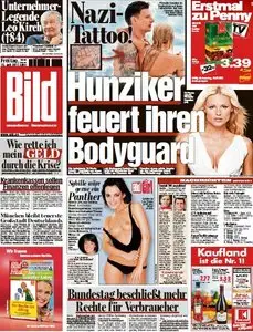 Bild Zeitung vom 14 Juli 2011