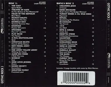 VA - Gothic Rock, Vol. 3: Back On Black (1998) 2CD Set