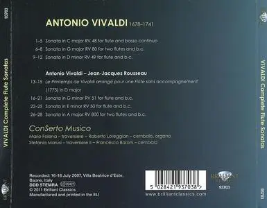 Mario Folena, Roberto Loreggian, ConSerto Musico - Antonio Vivaldi: Flute Sonatas (2011)
