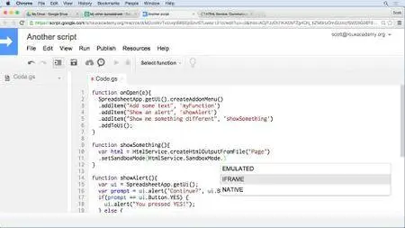 Learning Google Apps Script