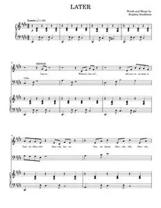 Later - A Little Night Music Musical, Stephen Sondheim (Piano Vocal)