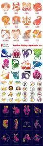 Vectors - Zodiac Shiny Symbols 10