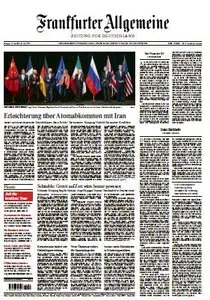 Frankfurter Allgemeine Zeitung FAZ - 15 Juli 2015