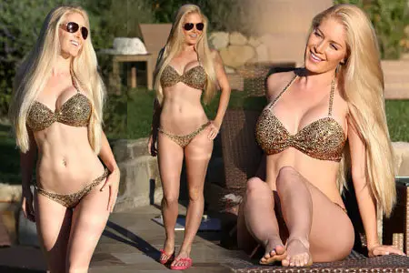 Heidi Montag - Bikini Candids pool side September 20, 2013