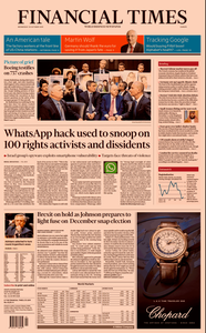 Financial Times Europe – 30 October 2019