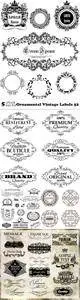 Vectors - Ornamental Vintage Labels 52