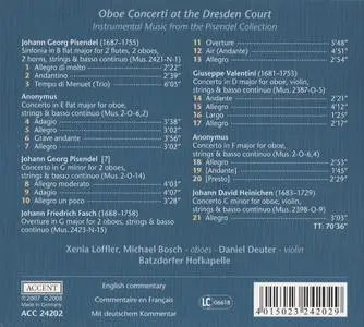 Batzdorfer Hofkapelle - Oboe Concerti at the Dresden Court: Pisendel, Fasch, Valentini, Heinichen (2008)