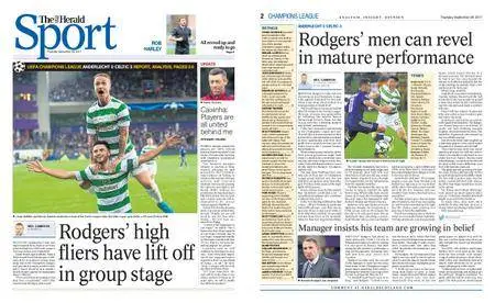 The Herald Sport (Scotland) – September 28, 2017