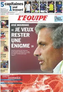 L'EQUIPE (lundi 28 mars 2011)