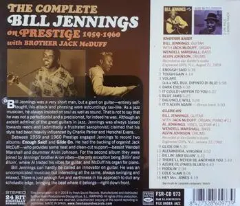 Bill Jennings - The Complete Bill Jennings On Prestige 1959-1960 with Brother Jack McDuff (2018) {Fresh Sound FSR-CD 973}