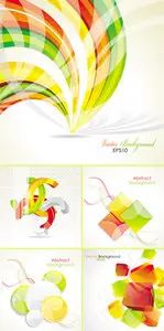 3D Symbols Abstract Backgrounds