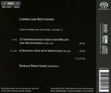 Ronald Brautigam - Ludwig van Beethoven: Complete Works for Solo Piano Vol. 15: Diabelli (2016)