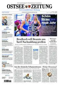 Ostsee Zeitung Grevesmühlener Zeitung - 05. Januar 2018