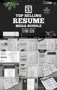 CreativeMarket - 15 Top Selling Resume Mega Bundle