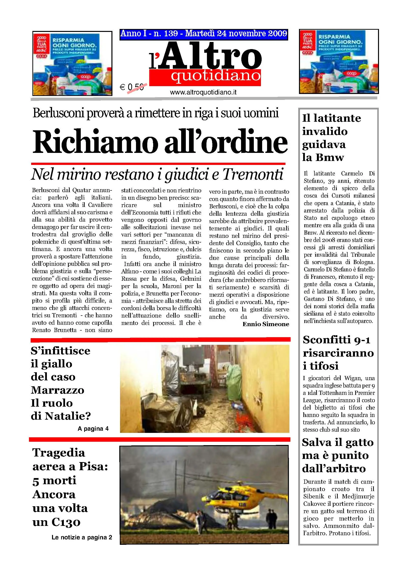 Altro Quotidiano 24.11.2009