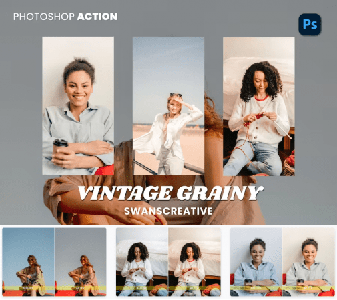 Vintage Grainy Photoshop Action