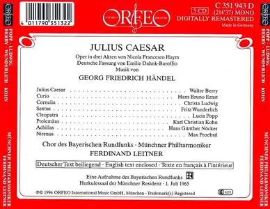 Ferdinand Leitner, Münchener Philharmoniker - Handel: Julius Caesar / Giulio Cesare (1994)