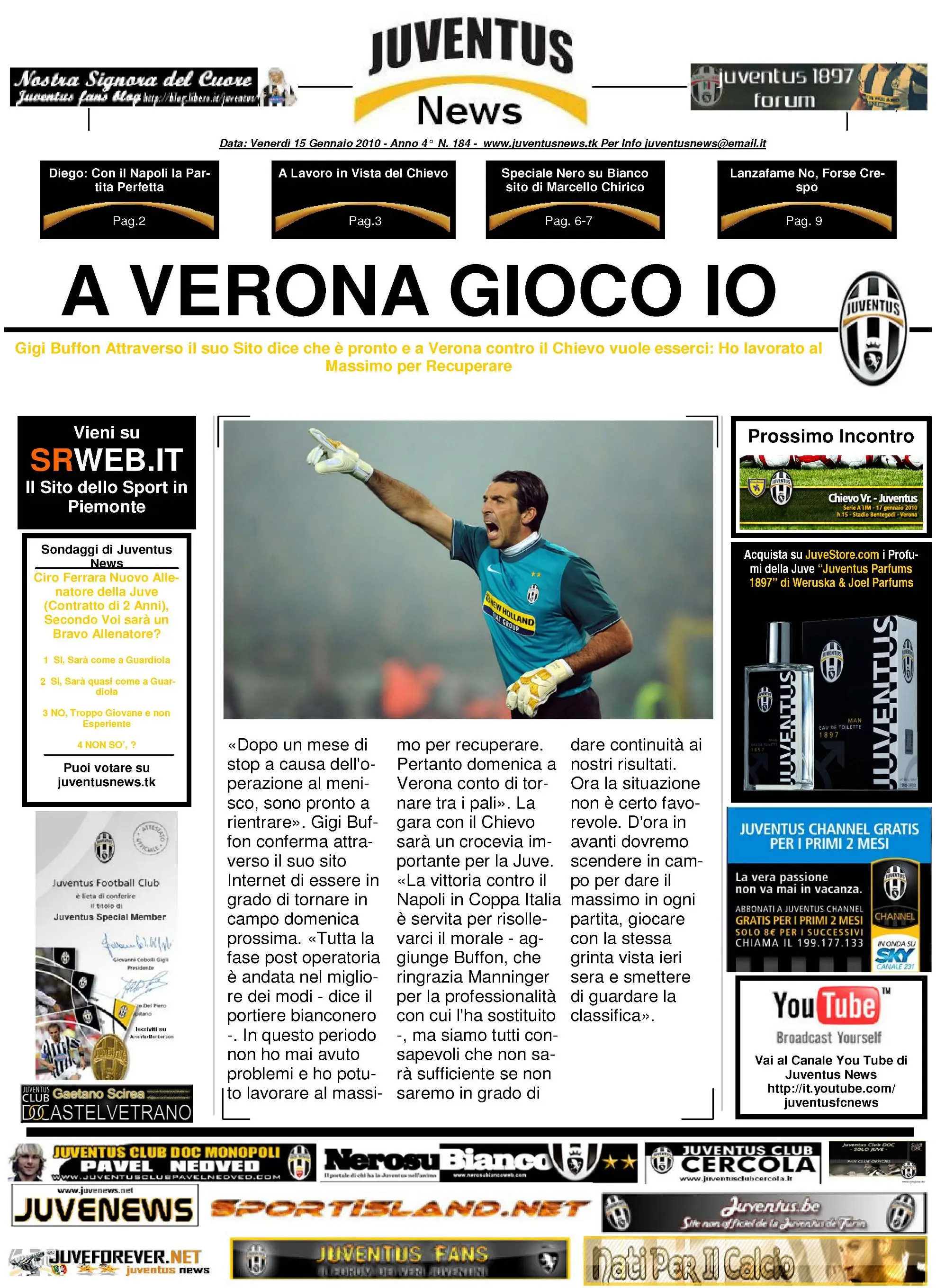 Juventus News 15.01.2010