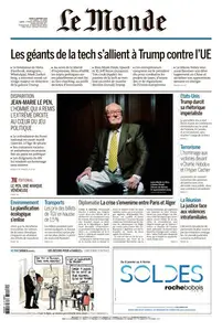 Le Monde du Jeudi 9 Janvier 2025