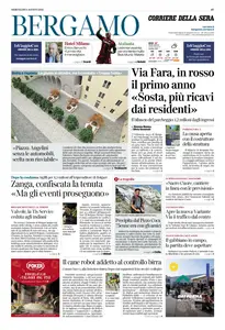 Corriere della Sera Bergamo - 6 Agosto 2025