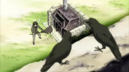 meow meow Haibane Renmei (2002 S01E04 Trash Day Clock Tower Birds Flying over the Walls gooder mkv" yEnc