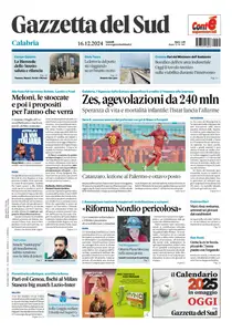 Gazzetta del Sud Reggio Calabria - 16 Dicembre 2024