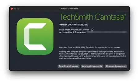 TechSmith Camtasia 2024.0.5 Multilingual macOS