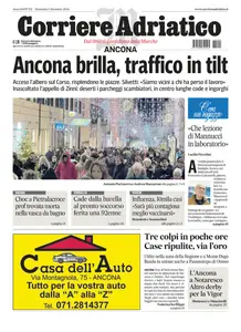 Corriere Adriatico Ancona - 1 Dicembre 2024