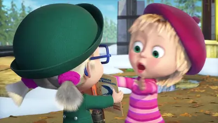 Masha et Michka S01E01 Première rencontre Ne pas déranger avant le printemps 3 2 1 Joyeux Noël !